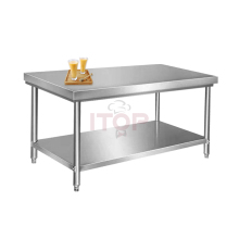 Stainless Steel Industrial Work Bench with Flat Surface for Tables and Kitchens