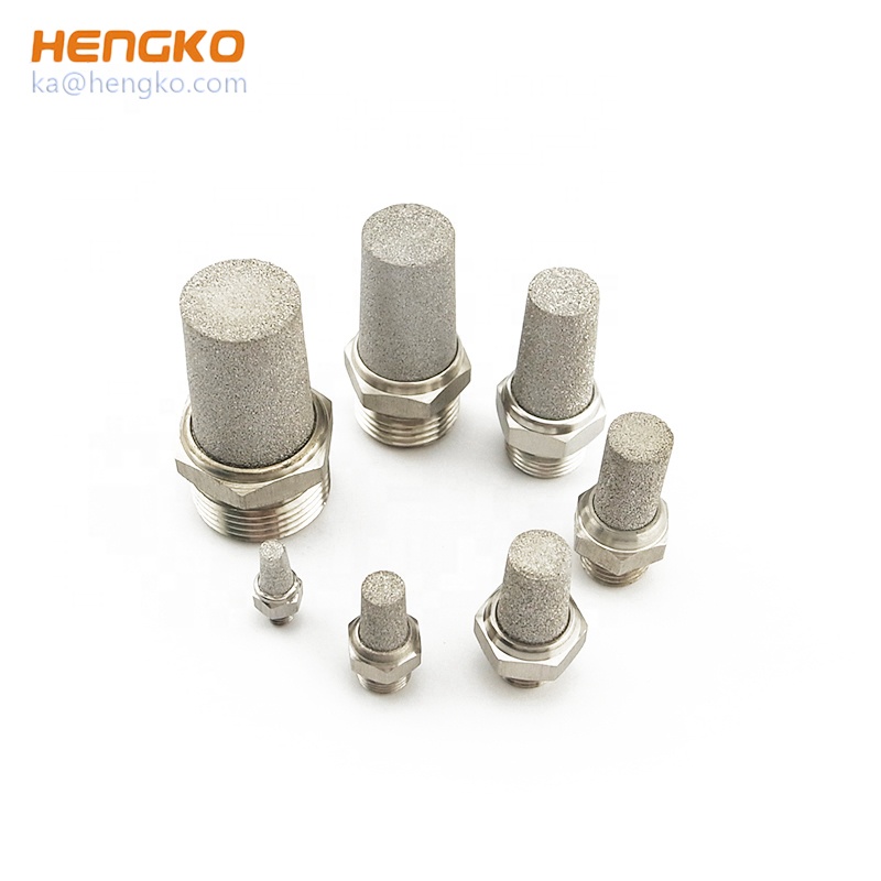 Pneumatic Exhaust Muffler BSL Sintered Porous Stainless Steel Threading Silencer Fitting Noise Filter Reducer Connector