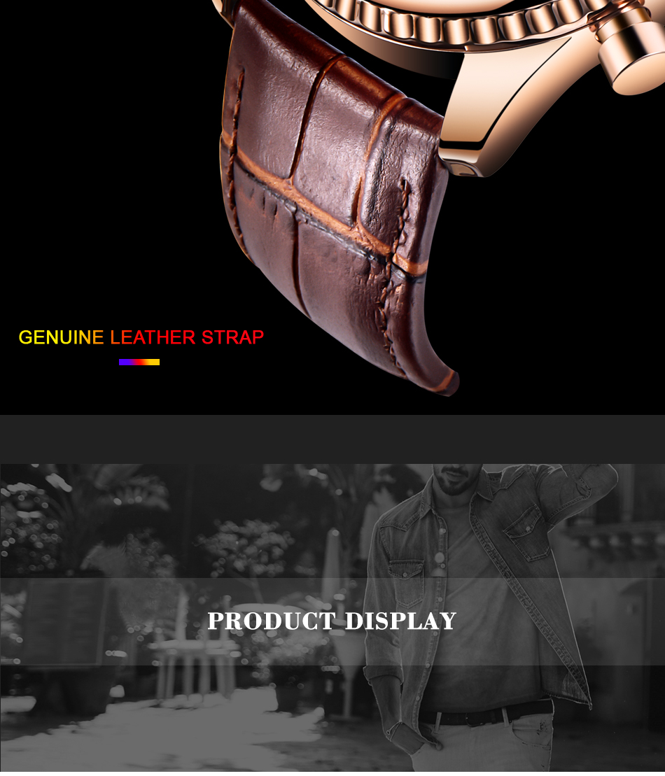 Top Luxury Brand Benyar watches mens wristwatch Fashion Sports Quartz Waterproof Leather Men Business Watch Relogio Masculino