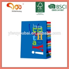 Latest Design Unique kraft branded tote paper bag for gift