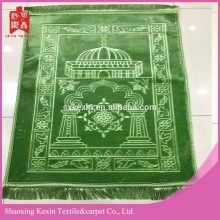 100% polyester thick embossed mink muslim prayer carpet
