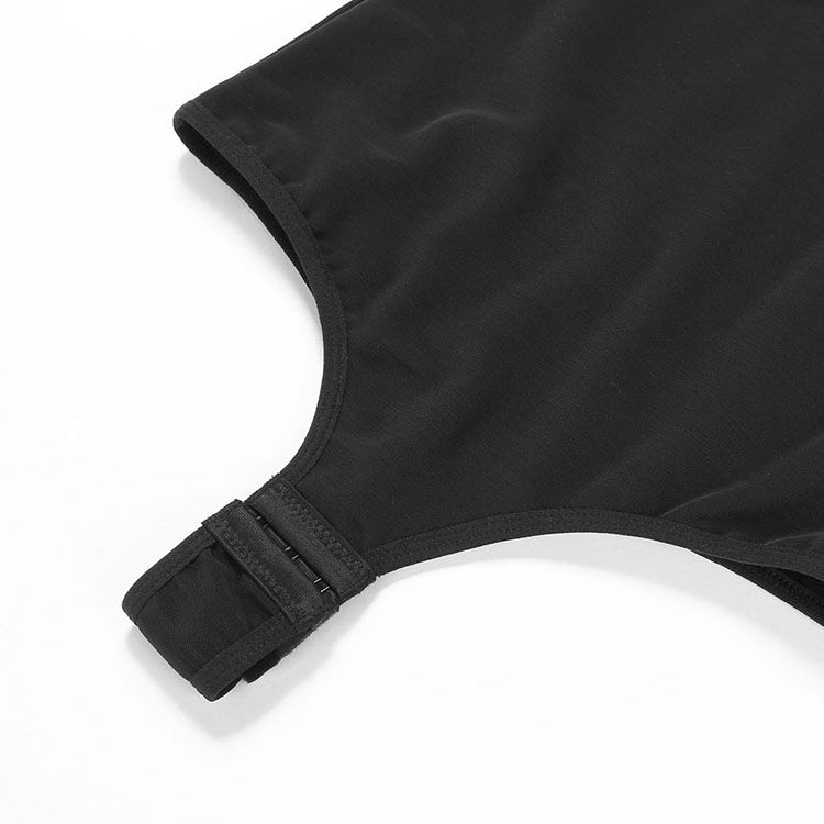 Custom Logo Black Spandex Bodysuit Flat Tummy Butt Lifter Shapewear