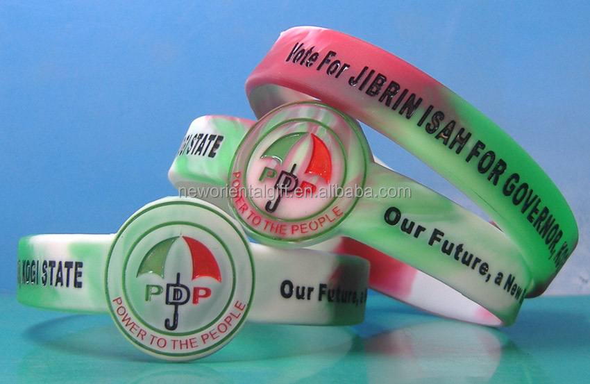 Customized Watch Shape Silicone Wristbands/Silicone Wristbands