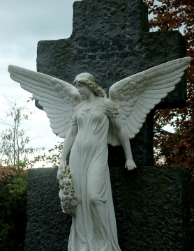 Garden sculpture art large marble angel statues