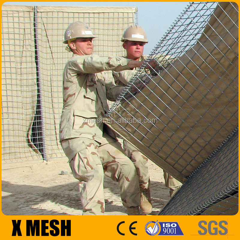 Heavy Galvanized Hesco Barrier for military fortifications