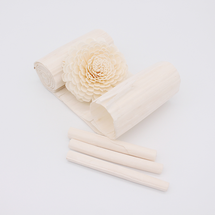 Decorative Handmade White Fragrance Diffuser Sola Wood Flower Reed Flower Diffuser