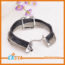 Design Thin Telephone Line Bracelet Black String