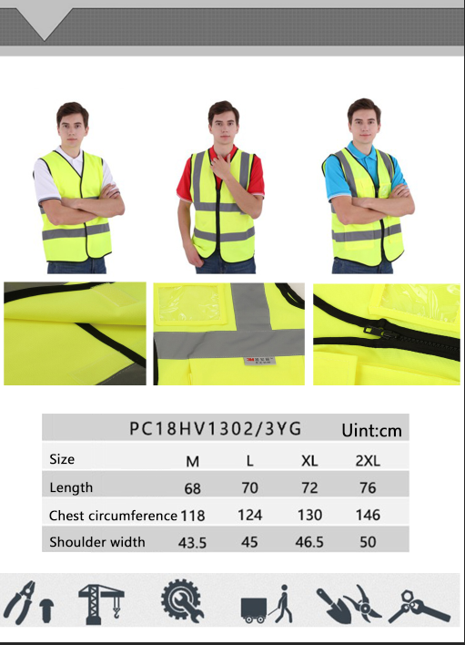 Factory manufacture various reflective safety vest clothing security warning construction