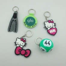 Silicone rubber keychian,silicone cartoon keychian,silicoen ball keychain