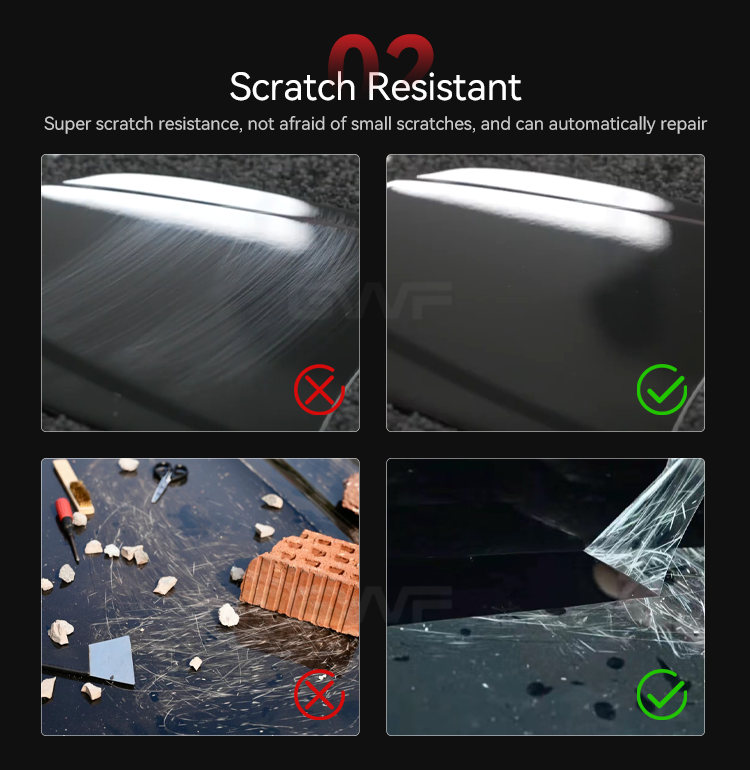 Película protectora clara para coche clear protective film for car