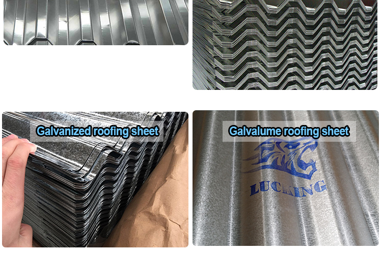 DX51 HDG Z150 Zinc Roof Corrugated GI Steel Galvanized Metal Roofing