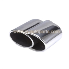 SEMI OVAL EXHAUST TAILPIPE STAINLESS STEEL TIP