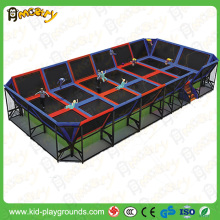 Customize Size Teenager Used Large Trampoline Park with Safety Net for amusement