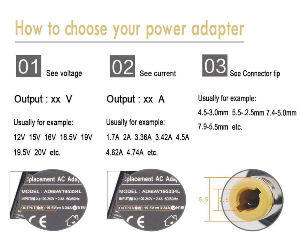 19V 3.42A Adapter