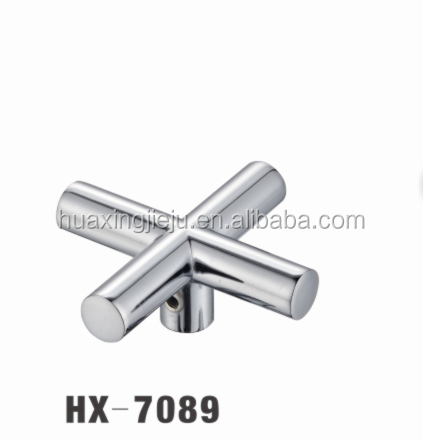 Factory standard zinc hand wheel mixer cross design faucet handwheel