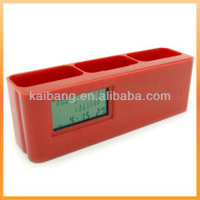 Calculator with LCD clock