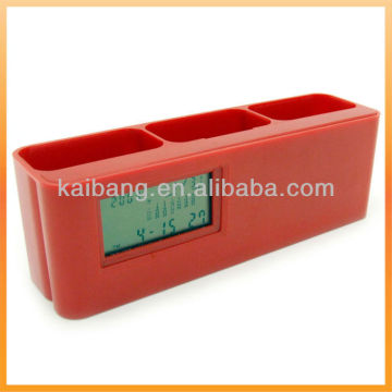 Calculator with LCD clock