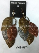 fashion metal crystal & resin rhinestones jewelry earring