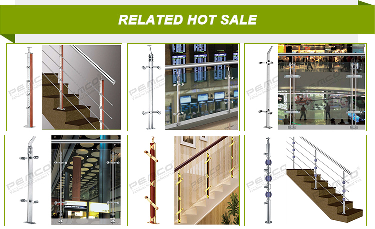 Railing Fitting measuring stand mounted wooden exterior stair railing