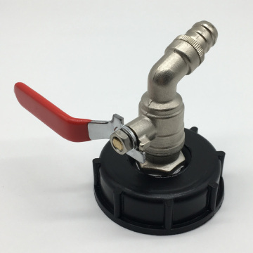 Kunststof Adapter Messing Kogelkraan 3/4" voor IBC tank