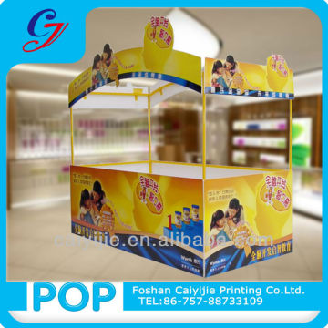 honeycomb cardboard merchandise display stands large floor counter display stands for super market sales promotion activities