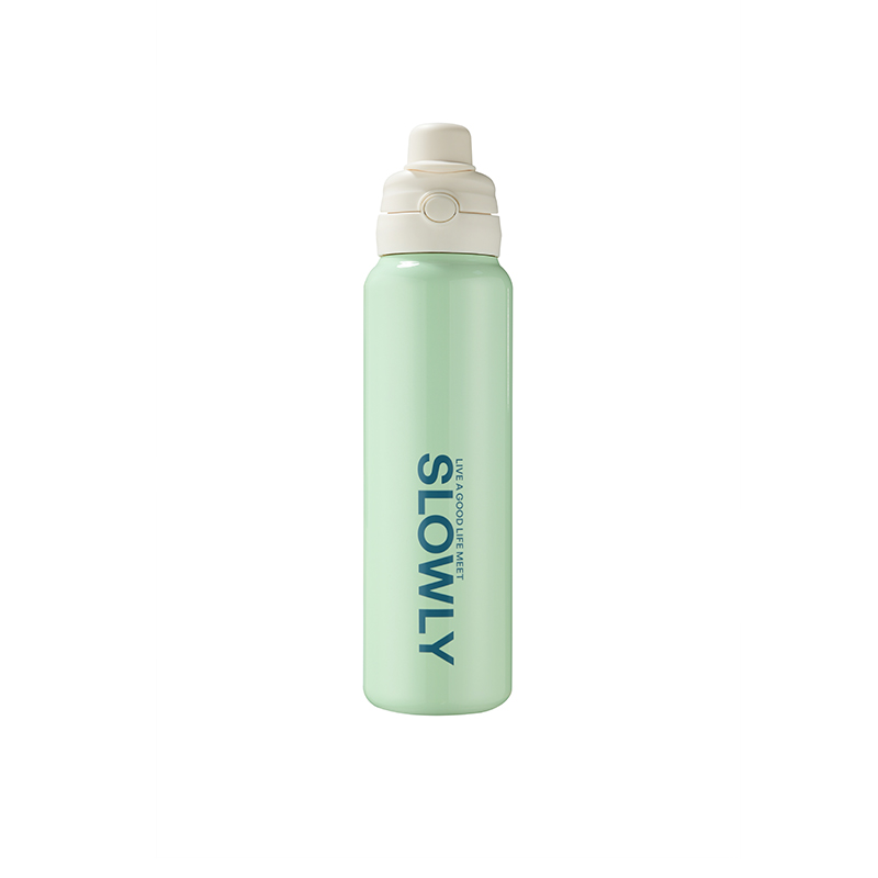zielony termos o dużej pojemności 1L green 1L large capacity vacuum flask