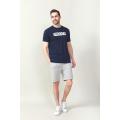 MEN'S KNIT GREY MELANGE SHORTS