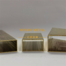 Half-hard temper brass rectangular hollow profiles