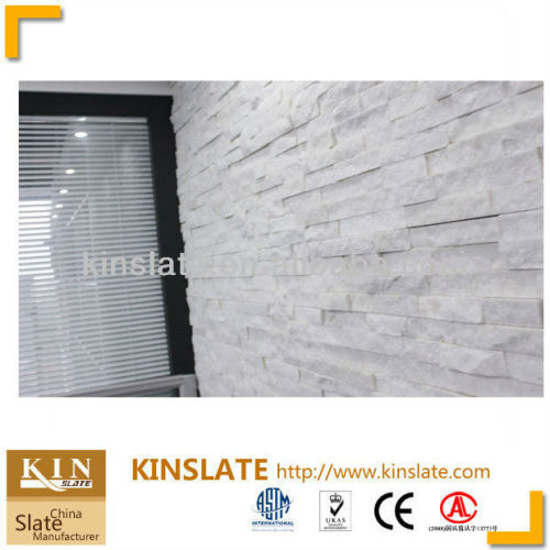 S-0507SW white quartz natural stone thin veneer