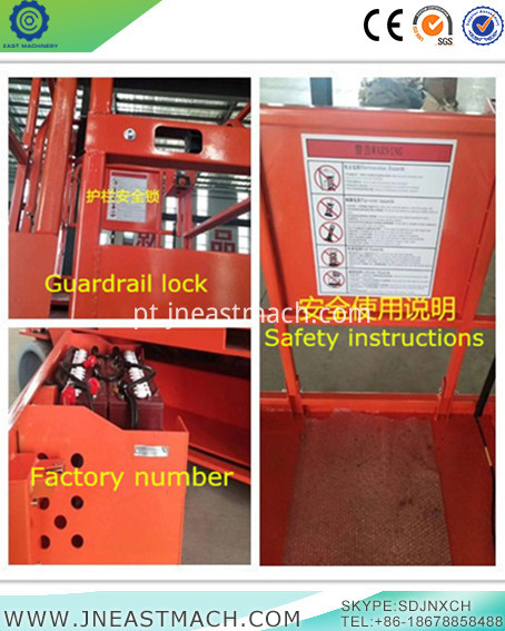 Plataforma de trabalho aéreo tipo tesoura Aerial Work Platform Scissor Lift Part