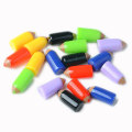 Venta al por mayor de lápices de colores artificiales lindos mini resina 6 * 6 * 14 mm cuentas de cabujón baratos para decoración
