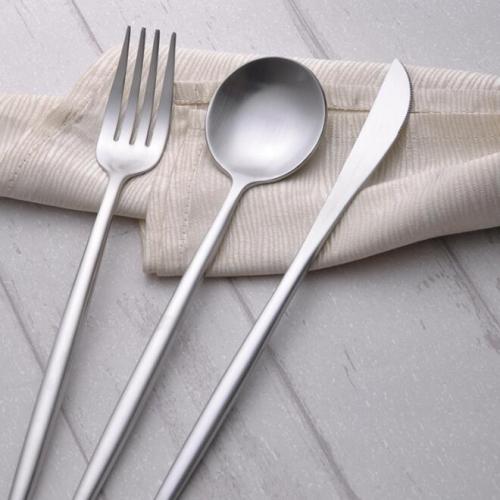 4-Piece Set Makan Set Sendok Garpu Stainless Steel