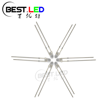 Low Price Clear Round Top 3mm Red LED