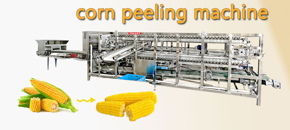 Sweet Fresh Corn Maize Husk Peeling Removing Machine Multi-Function Corn Peeling Machine
