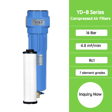 Фильтр сжатого воздуха автоматический сливной YD-B080