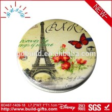 PU antique cosmetic pocket mirrors