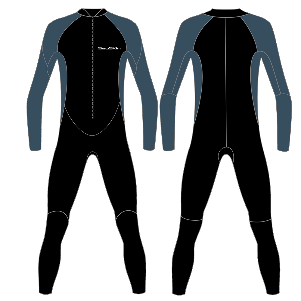 Seaskin 5mm Kadınlar Wetsuit ön fermuarlı tam wetsuit