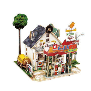 3D Wooden Model DIY Mini House Toy