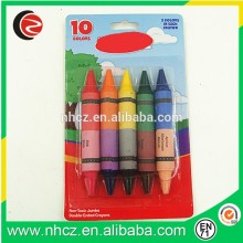 10 Double color crayon Set