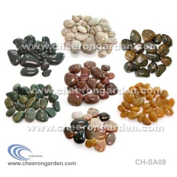 Mixed Color Polished Pebble