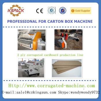 2 ply corrugated board production line