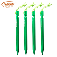 Ultralight Aluminum Tent Stakes With Reflective Pull Cords