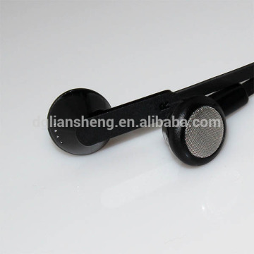 Black Mini Stereo Ear Bud with Foam Ear Pads