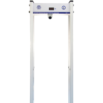 Metal detector with remote infrared temperature scanner