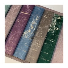 Starlight Deer Bronze Polyester Velvet Curtain Fabric