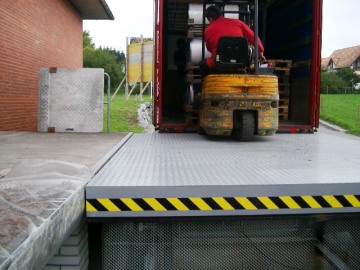 Loading dock lifts equipment