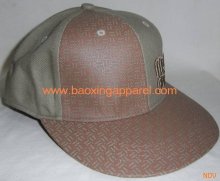flat peak custom fitted hats baseball cap