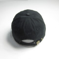 Mens Black Patch Sports Cap with Badge