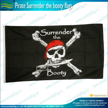 polyester pirate surrender the boody flags