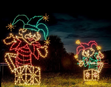 Rope Light Christmas Display: Jack in the Box Ideas